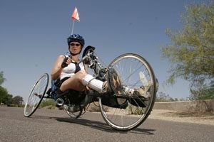 Woman defies odds, plans to hand-cycle over United States 