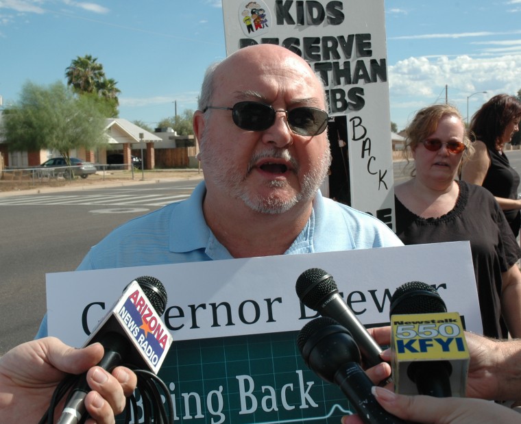 Protest against governor