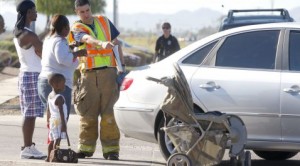 Baby struck by car near Mesa school 