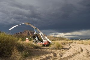 Gyrocopter forced to land NE of Mesa 