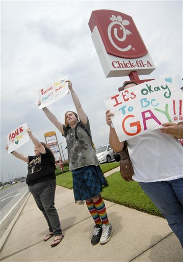 Chick fil A protest