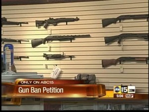Gun ban petition