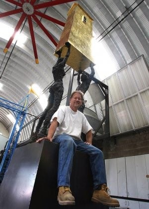 Artist captures housing woes in sculpture 