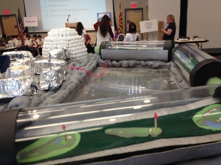 Chandler students at Aerospace Challenge