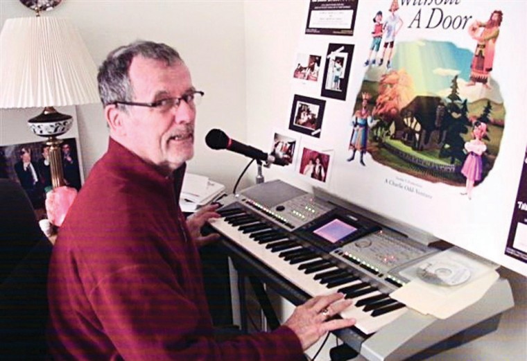 Tom Morrissey at his home studio