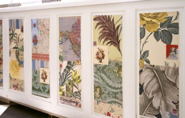 Collaged cabinets