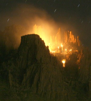 Plane Crash into Superstition Mountains