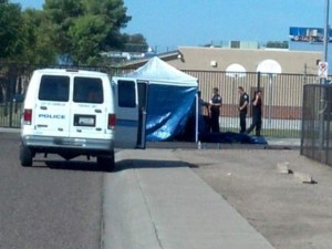 PD: Charred body found in burning car near Chandler High