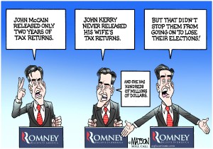Political Cartoon: Romney