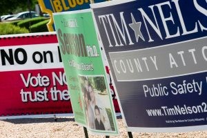 Profiting from old political signs 