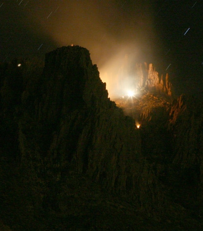 Plane Crash into Superstition Mountains