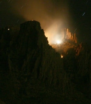Plane Crash into Superstition Mountains