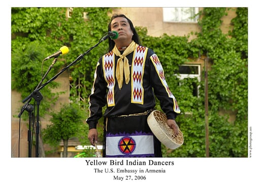 Ken Duncan of Yellow Bird Indian Dancers