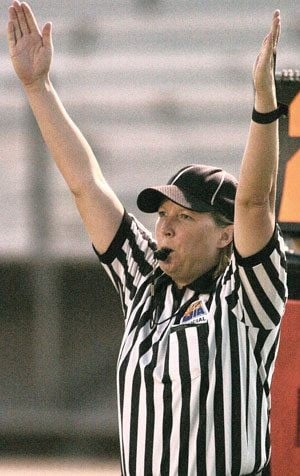 Maricopa woman finds niche as referee in male-dominated world of Arizona prep football 