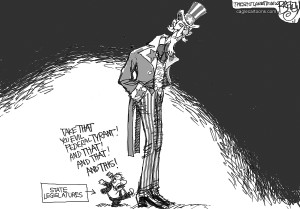 States' rights cartoon