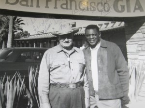 Ted Sliger and Willie Mays