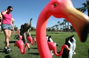 Animal lawn decorations among public art exhibit 