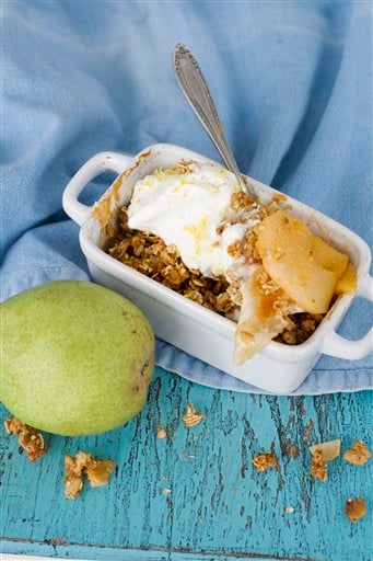 Food Healthy Pear Crisp