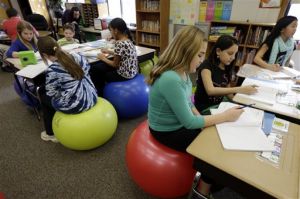 Yoga Balls Classroom