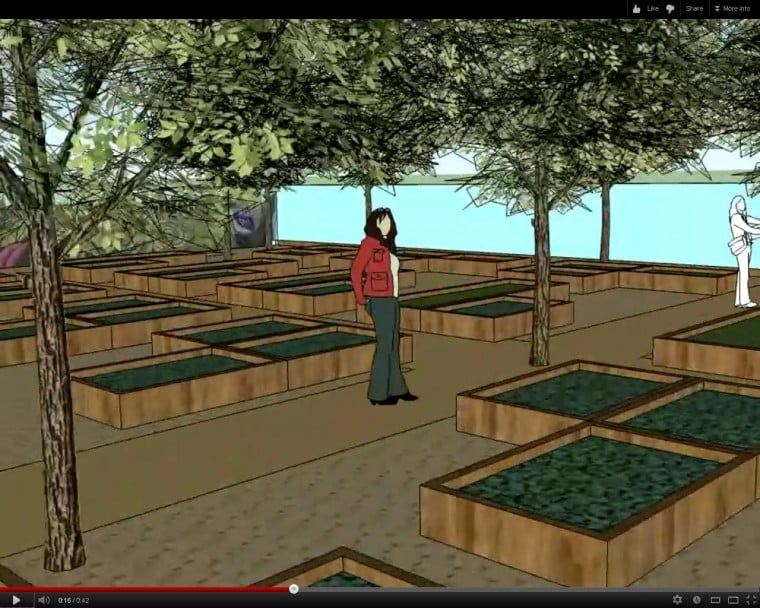 Mesa Urban Garden artists rendering
