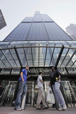 Chicago's iconic Sears Tower now Willis Tower 