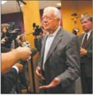 Sparks fly over Carter book 
