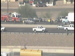 Big back-ups in multi-vehicle Phoenix crash