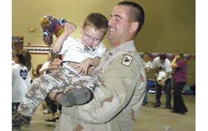 Guard members return in time for the holidays 