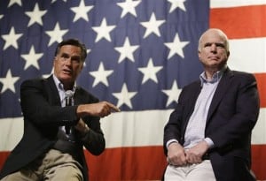 John McCain, Mitt Romney