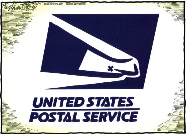Cartoon: Post Office in trouble