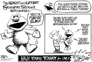 Public broadcasting cartoon