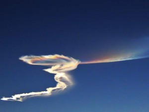 Missile tests leave contrails over Valley