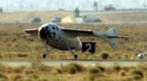 Rocket plane soars out of Earth's atmosphere 