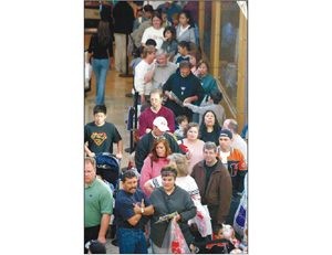 Ready, set, shop; E.V. malls packed 