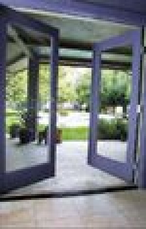 Desert Home - Classic double door entryway steps out of the past 
