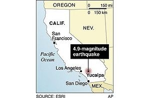 Moderate quake shakes Southern California 