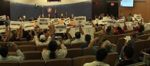 Protester arrested at county supervisors meeting 