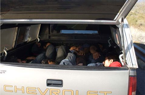 35 suspected illegal immigrants arrested 