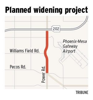 Widening planned for Power Road stretch 