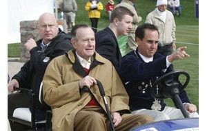 Former President Bush attends FBR Open 