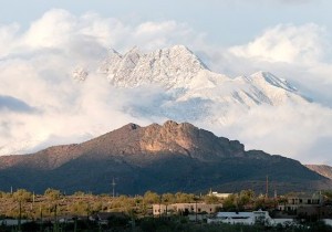 Snow near Apache Junction