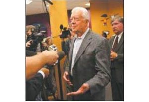 Sparks fly over Carter book 