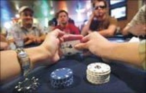 E.V. amateurs play Texas Hold’em as much for the chance to socialize as for the competition 