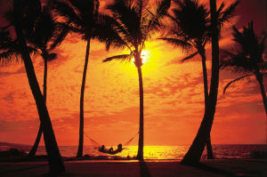 <p>Travelers will find warm tropical weather and beautiful sunsets in Hawaii this winter. (PRNewsFoto/Hawaii Visitors and Convention Bureau)</p>
