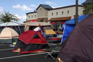 Free food draws campers to new Chick-fil-A 