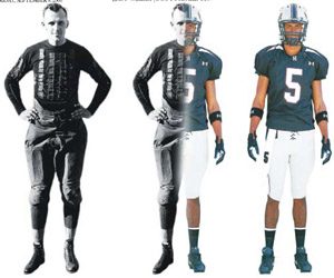 Prep football players: function or fashion? 
