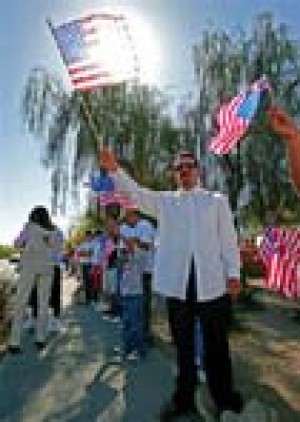 Hundreds rally for 'day without an immigrant' 