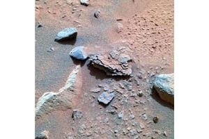 02/15 - NASA's Spirit rover examines unusual rock 
