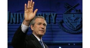Bush: Democracy taking hold in Middle East 