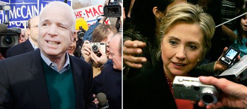 McCain, Clinton look ahead after New Hampshire wins 